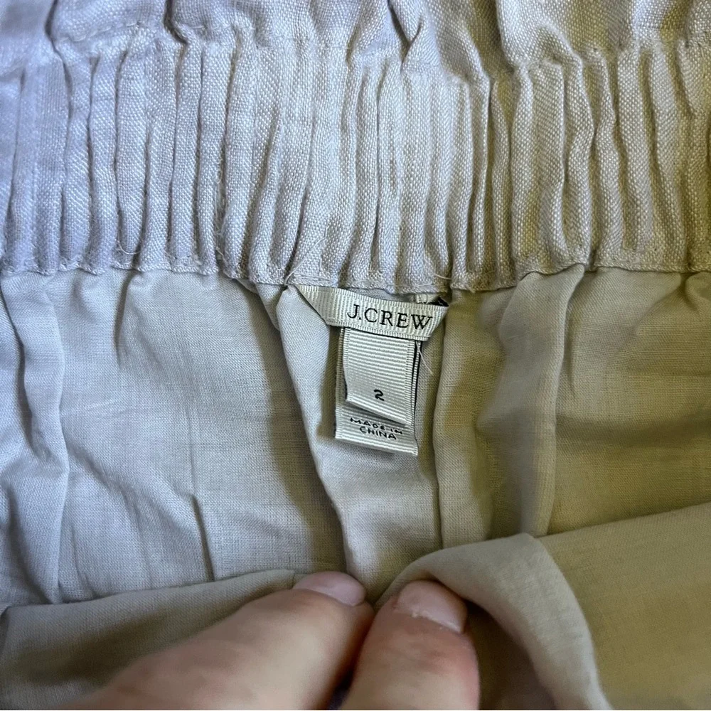 J.Crew Cream Linen Skirt 2